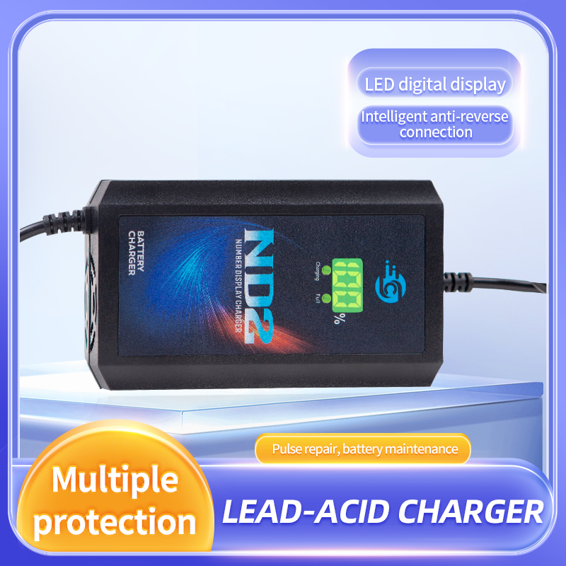 Digital Display Intelligent Charger Electric Tricycle Battery 60V High Power 72V48V Intelligent Power-off Universal Lead-acid Charger