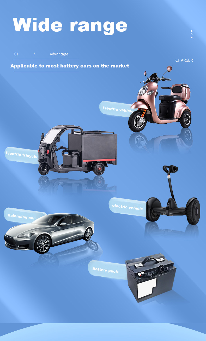 Trending Products 2023 New Arrivals Lead-acid Battery Charger Waterproof Battery Charger 48v for Ebike Fast Charger